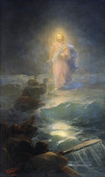 イエス Painting - 海でのイエス・キリスト ヴォーダム 1888 ロマンチックなイワン・アイヴァゾフスキー ロシア